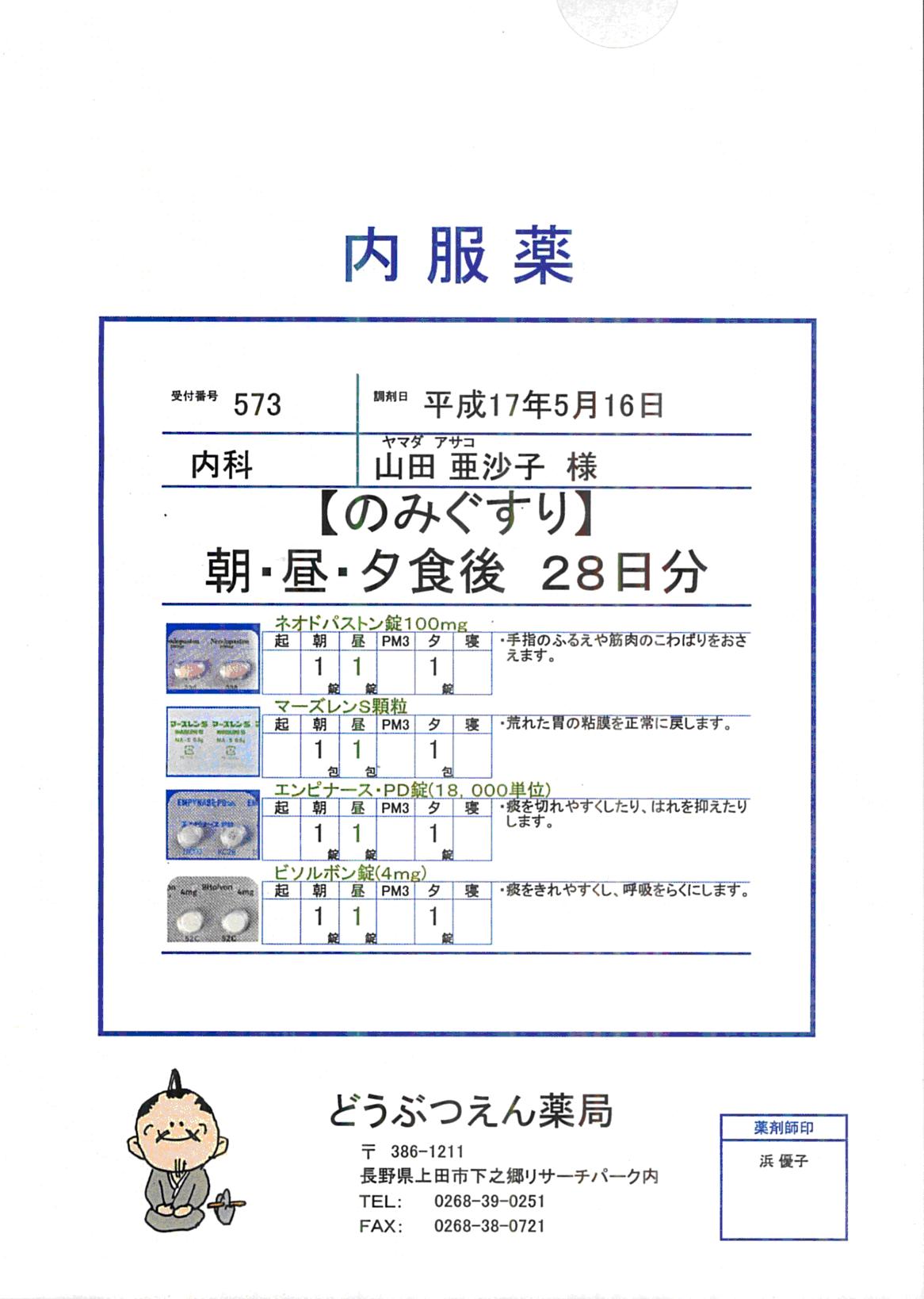 内服薬